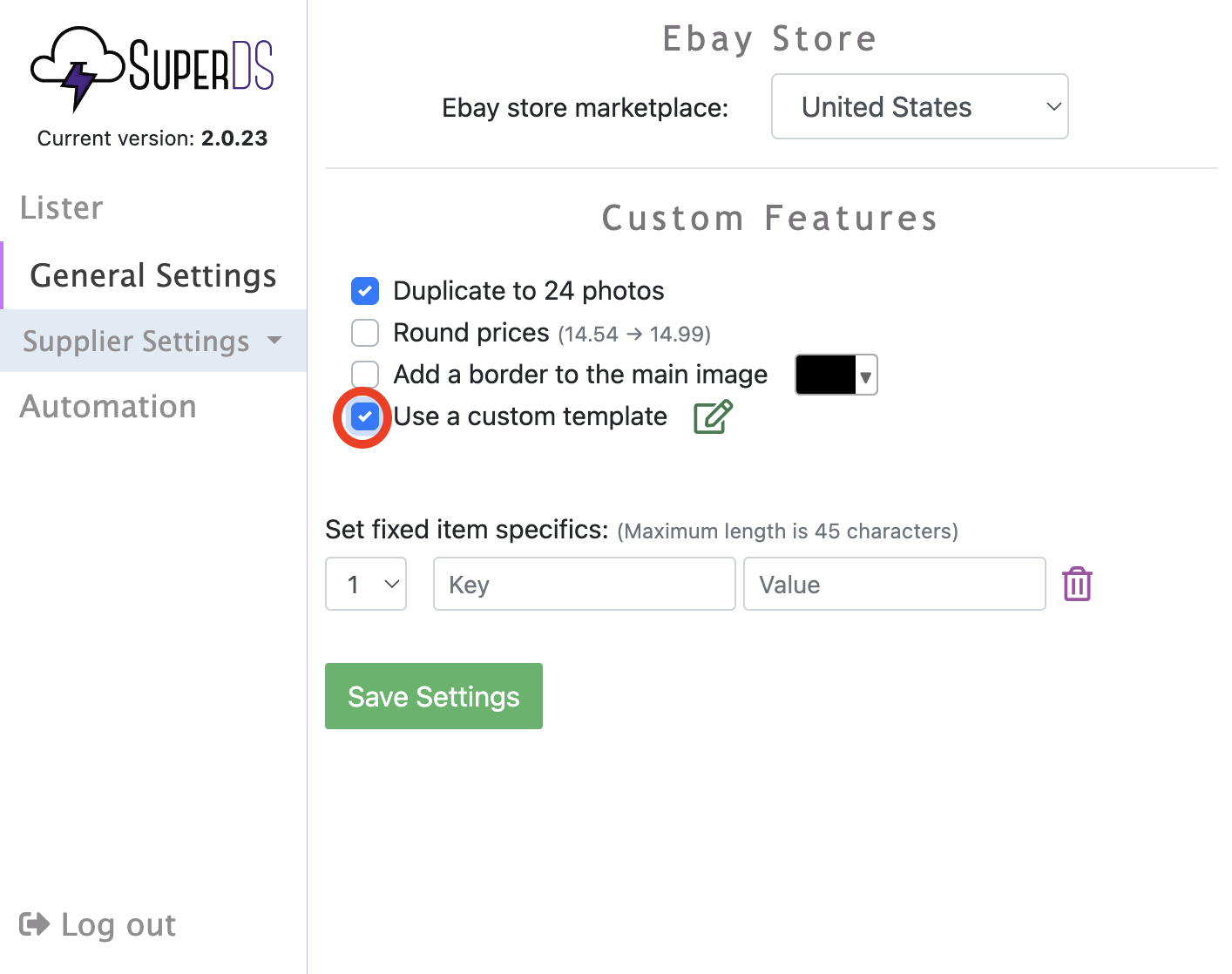 Enable Custom Templates