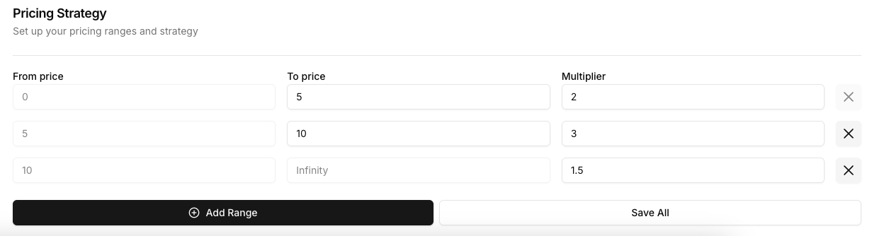 Example Pricing Strategy